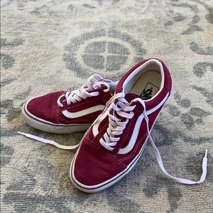 Maroon Vans barely been used before